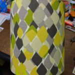 My first lampshade made from canvas.