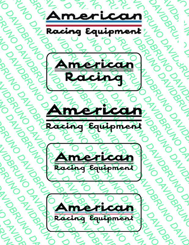 My vintage American Racing Equipment logos
